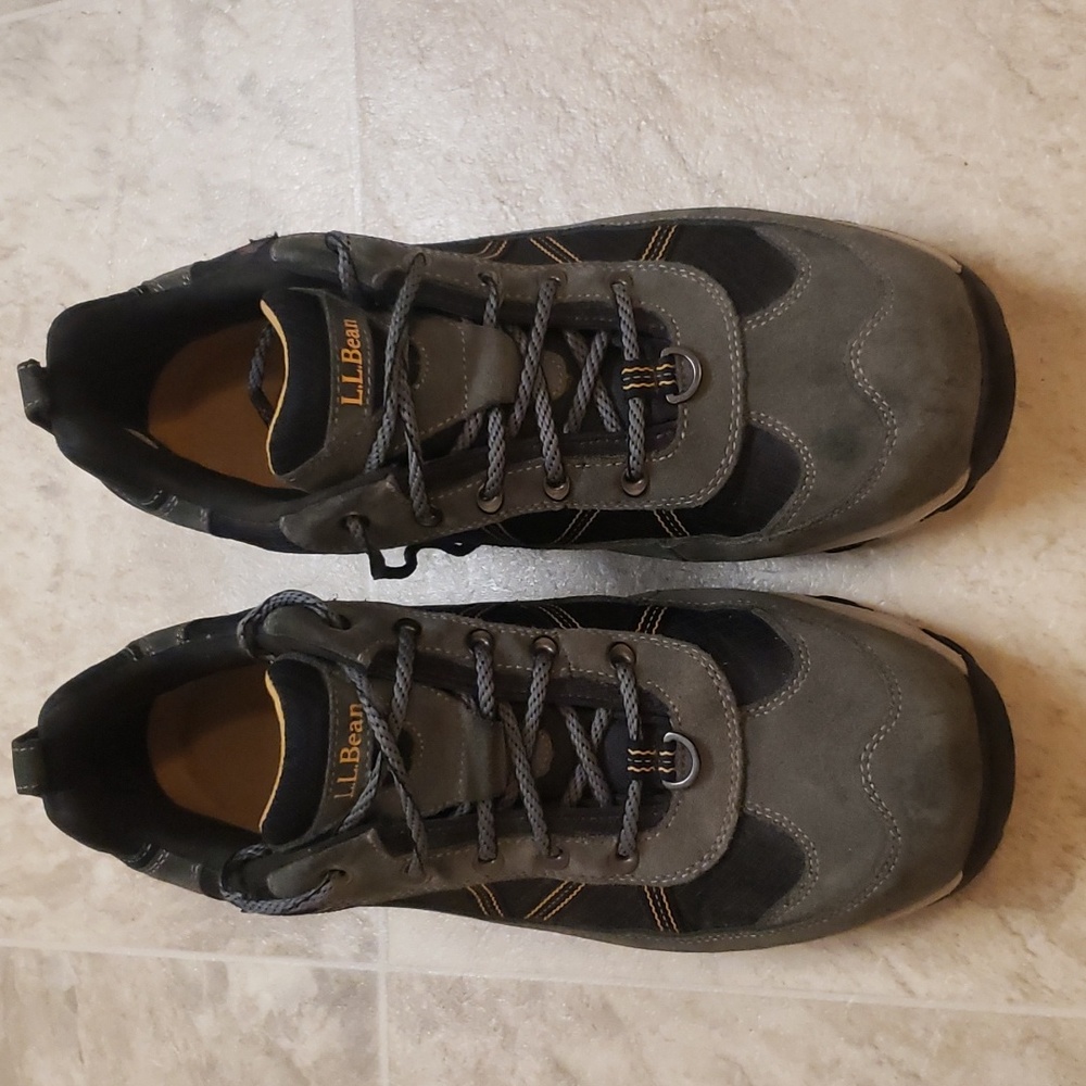 LL Bean Tek 2.5 Waterproof Trail Hiking Shoes Mens 13 Wide Gray/Blue